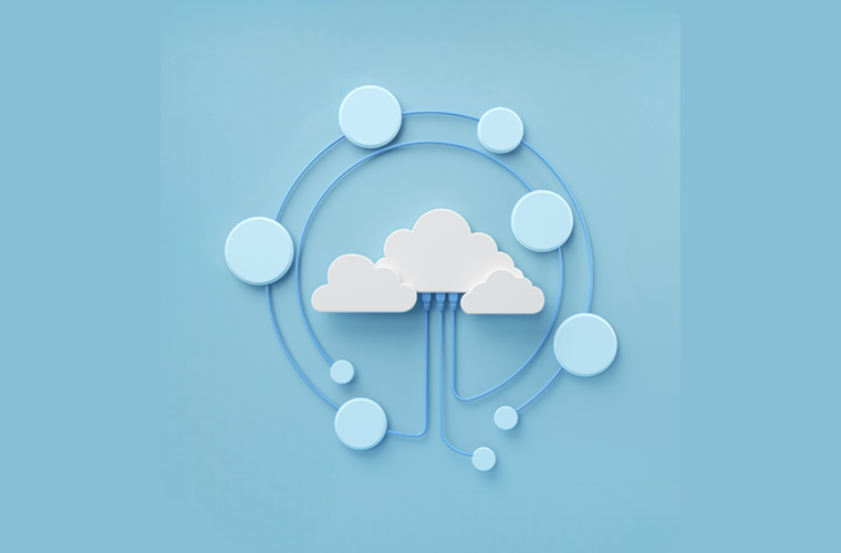 Cloud illustration representing ERP implementation